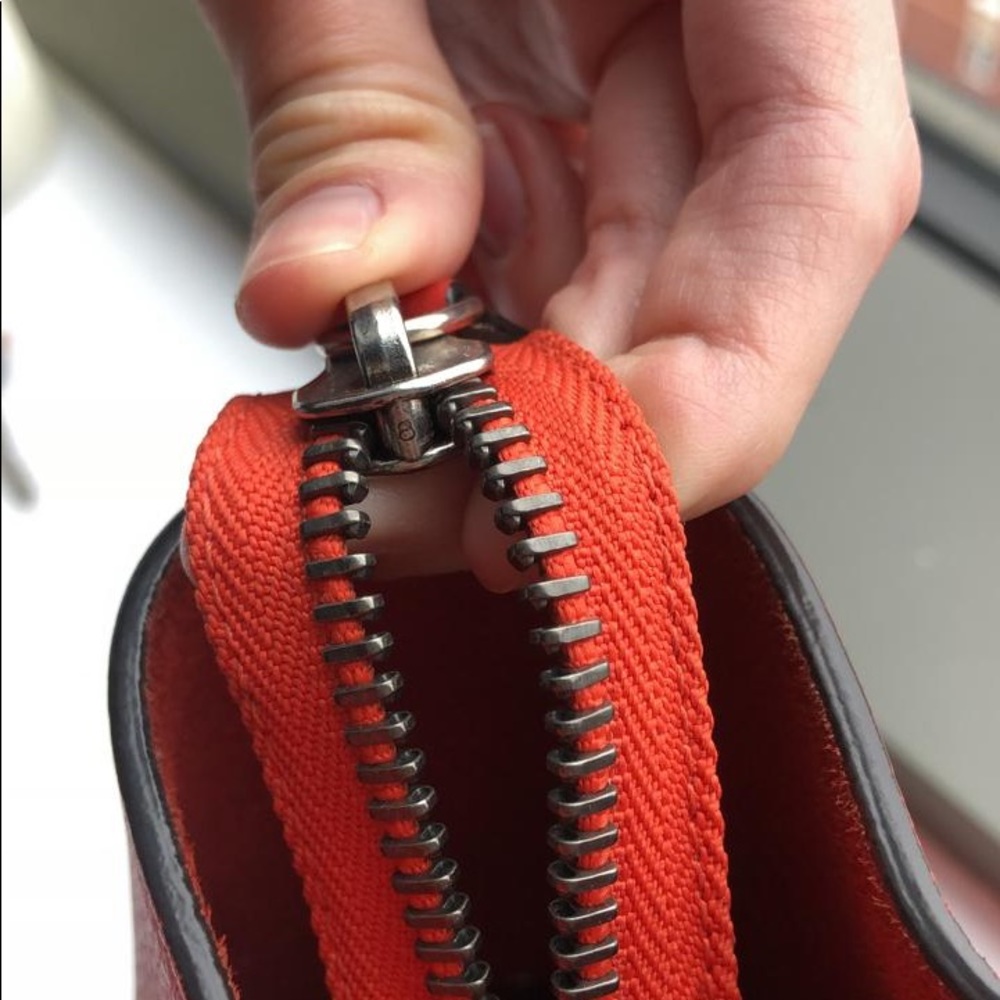 Celine Micro Red Luggage Tote - Picture 9 of 16